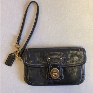 Coach Leather Wristlet 🌈